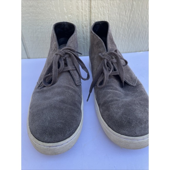 Vince. Abe‎ chukka suede Leather sneaker Mens 10.5M Platform Gray Lining Casual main image 4
